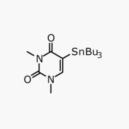 5-Tributylstannyl-1,3-dimethyluracil;2,4(1H,3H)-Pyrimidinedione, 1,3-dimethyl-5-(tributylstannyl)- |