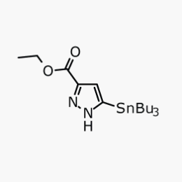 5-Tributylstannyl-1H-pyrazole-3-carboxylic acid ethyl ester | CAS:141998-85-8