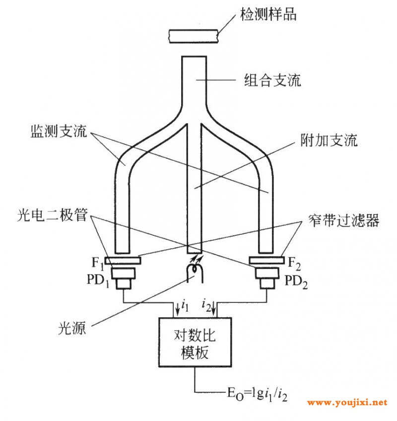 在线镀金颜色检测的示意图