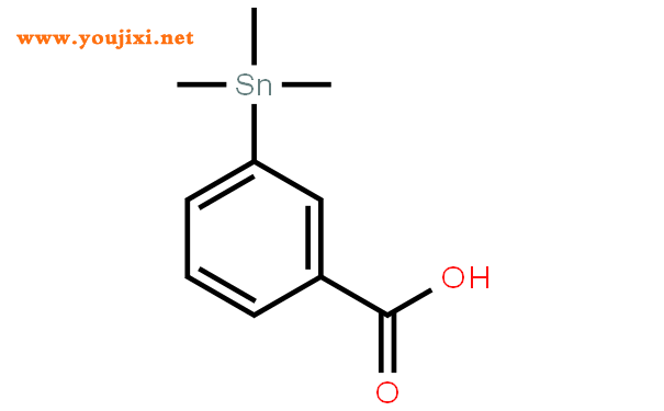 3-三甲基锡烷基苯甲酸结构式图片|161767-56-2结构式图片