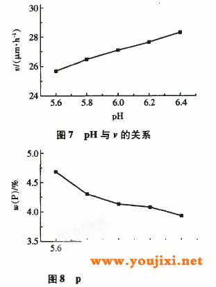 镍与磷的浓度比对镀速和磷含量的影响