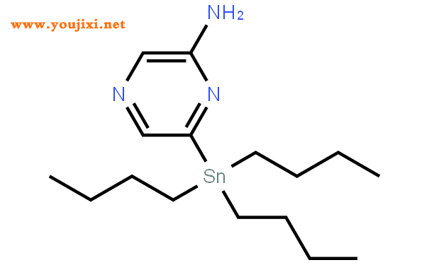 3-氨基-5-三丁基锡吡嗪结构式图片|446285-53-6结构式图片