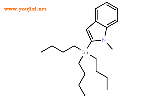 N-甲基-2-(三丁基锡基)吲哚结构式图片|157427-46-8结构式图片