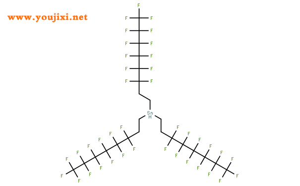 三(3,3,4,4,5,5,6,6,7,7,8,8,8-十三氟辛基)氢化锡结构式图片|175354-32-2结构式图片