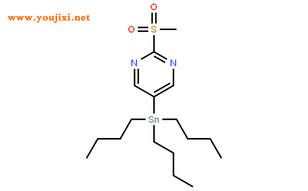 2-甲基磺酰基-5-(三正丁锡)嘧啶结构式图片|122476-85-1结构式图片