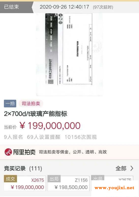 1.99亿元！玻璃产能指标拍卖总价再创新高