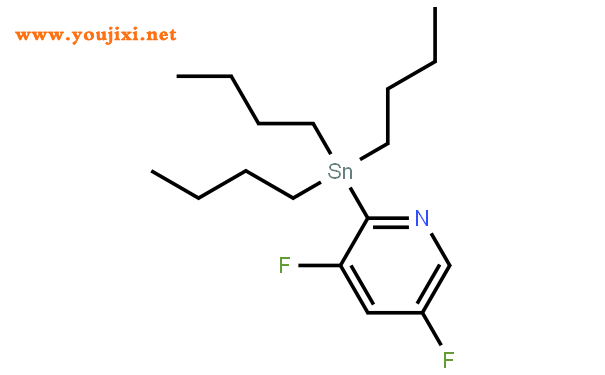 3,5-二氟-2-三丁基锡烷基吡啶结构式图片|765917-25-7结构式图片