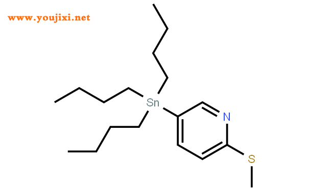 2-甲基硫代-5-(三正基锡)吡啶结构式图片|611168-64-0结构式图片