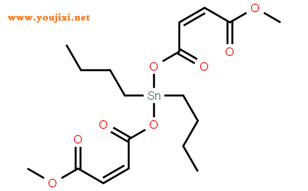 双(顺丁烯二酸一甲酯)二丁基亚锡盐结构式图片|15546-11-9结构式图片