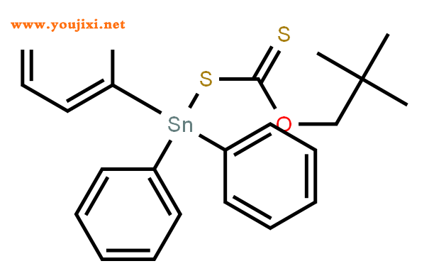 O-新戊烷-S-三苯甲锡烷基黄酸盐结构式图片|143037-51-8结构式图片
