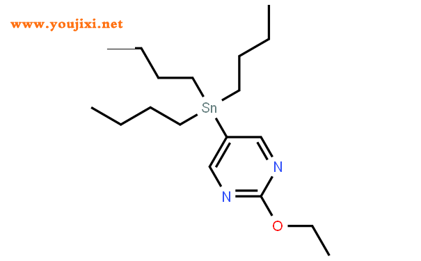 2-甲氧基-5-(三正丁基锡)嘧啶结构式图片|1025746-10-4结构式图片