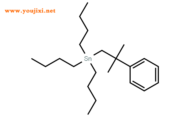 三丁基(2-甲基-2-苯基丙基)锡烷结构式图片|77800-85-2结构式图片