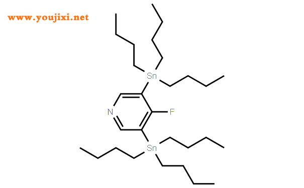 4-氟-3,5-二(三丁基锡烷基)吡啶,4-氟-3,5-二(三丁基锡烷基)吡啶结构式图片|1204580-75-5结构式图片