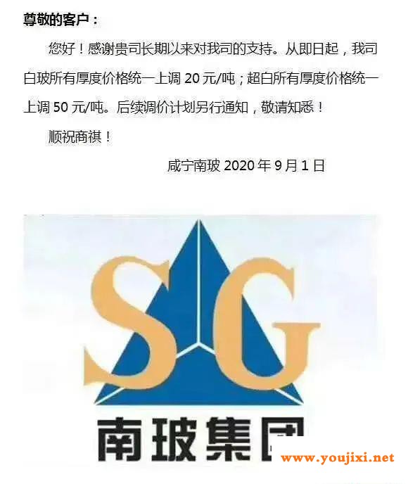玻璃价格快讯：这周将开始新一轮调涨