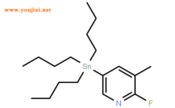 2-氟-3-甲基-5-(三正丁基锡)吡啶结构式图片|405556-98-1结构式图片