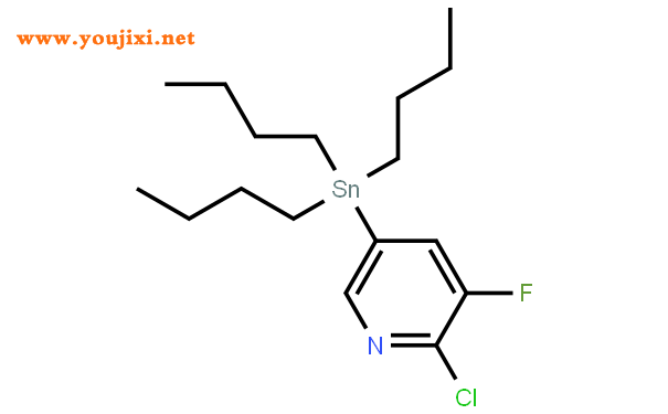 3-氯-2-氟-5-(三丁基锡烷基)吡啶结构式图片|405556-97-0结构式图片