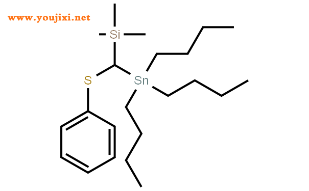 三甲基[(苯硫基)(三丁基锡烷基)甲基硅烷结构式图片|79409-19-1结构式图片