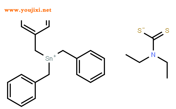 三(苯基甲基)锡烷基二乙基氨基二硫代甲酸酯结构式图片|55349-54-7结构式图片