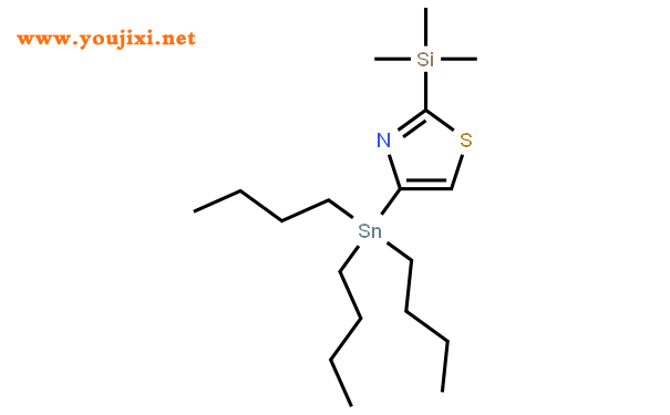 4-(三正丁基锡)-2-(三甲基硅基)噻唑结构式图片|252562-80-4结构式图片