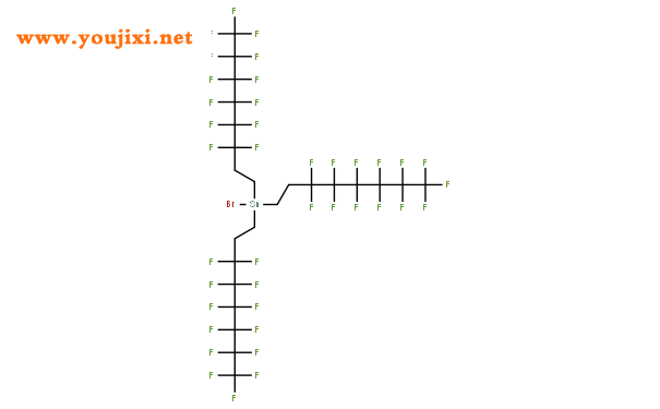 三(3,3,4,4,5,5,6,6,7,7,8,8,8-全氟辛基)溴化锡结构式图片|175354-31-1结构式图片