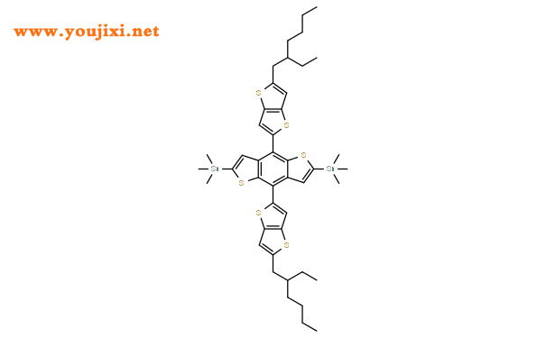 2,6-二(三甲基锡)-4,8-二(5-(2-乙基己基)噻吩-2-基)-苯并并二噻吩结构式图片|1444200-40-1结构式图片