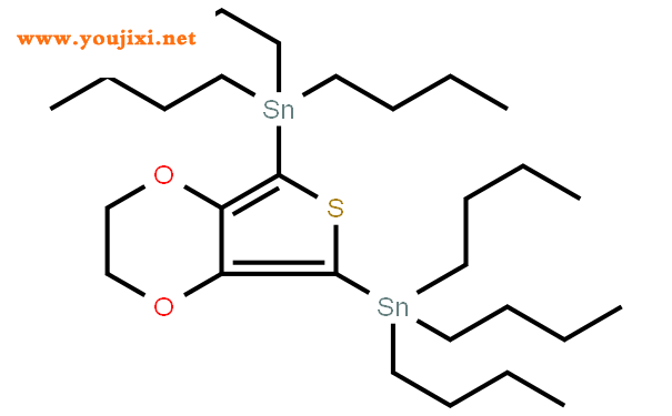 2，5-双（三丁基基锡基）-3，4-乙烯二氧噻吩结构式图片|291308-76-4结构式图片