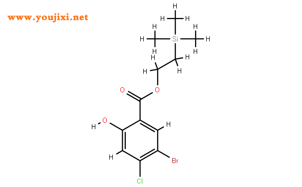5-溴-4-氯-2-羟基-苯甲酸2-三甲基锡乙酯结构式图片|1313712-56-9结构式图片