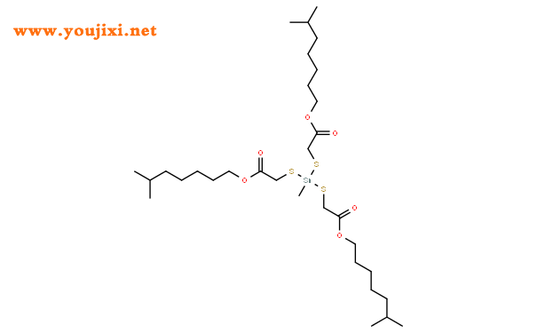 2,2<em></em>',2<em></em>'<em></em>'-[(甲基锡烷基)三硫代]三乙酸三异辛酯结构式图片|54849-38-6结构式图片