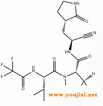2628280-40-8 3-氮杂双环[3.1.0]己烷-2-甲酰胺，  N-[(1S)-1-cyano-2-[(3S)-2-oxo-3-pyrrolidinyl]ethyl]-3-[(2S)-3,3-二甲基-1-oxo-2-[(  2,2,2-三氟乙酰基)氨基]丁基]-6,6-二甲基-, (1R,2S,5S)-