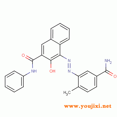 16403-84-2 4-[(5-carbamoyl-o- 甲苯基）偶氮]-3-羟基萘-2-苯胺
