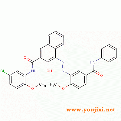 67990-05-0 N-(5-chloro-2-methoxyphenyl  )-3-羟基-4-[[2-甲氧基-5-[(苯基氨基)羰基]苯基]偶氮]萘-2-甲酰胺
